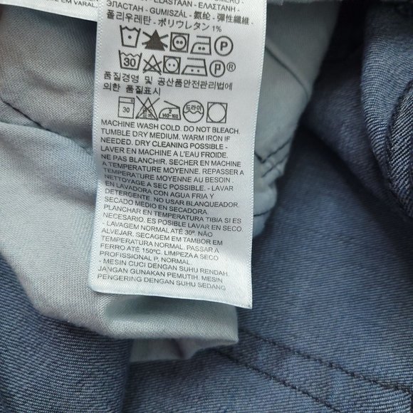 Levis 541 Athletic Taper Fit Jeans Mens 38 x 32 Altered Hem Dark Wash Denim - Picture 9 of 9